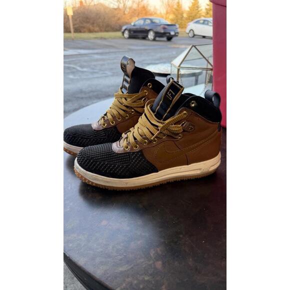 Nike Lunar Force 1 Duckboot Black Brown Men’s US 9 Waterproof 805899-202